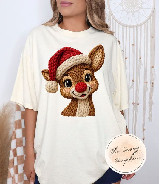 Faux Crochet Cute Reindeer!